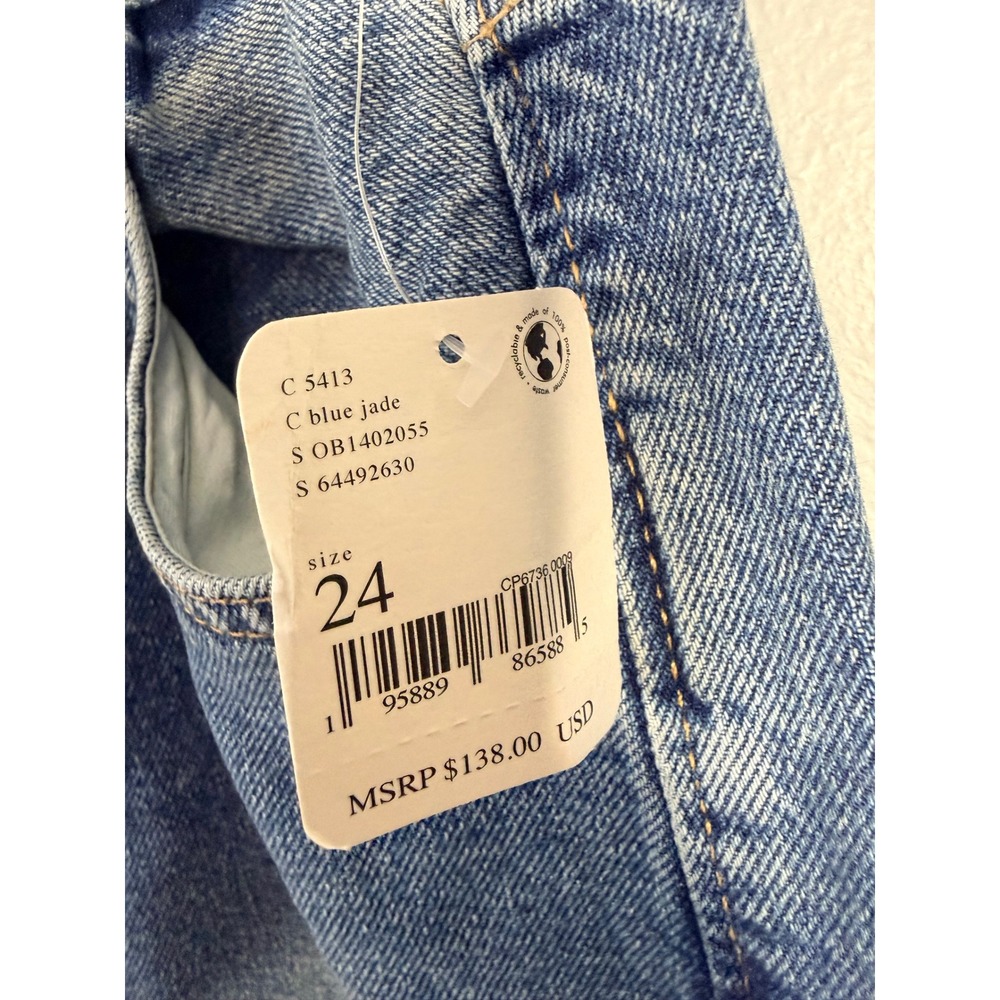 Free People We The Free Lovefool‎ Low Rise Jean Blue Jade Size 24 NWT - Picture 4 of 9